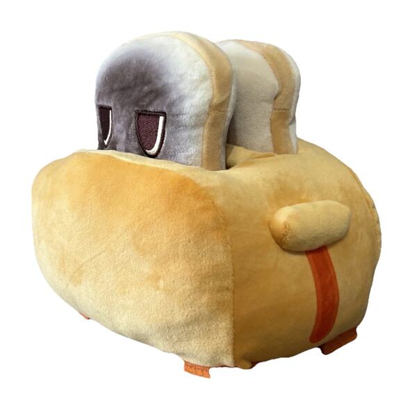 Plush Toaster Removable Happy Sad Toast & Masked Owl Gatcha Clawcade Edition 9” - Picture 2 of 15